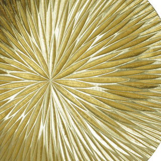Golden Pine Wood Carving Plate Wall DÃ©cor