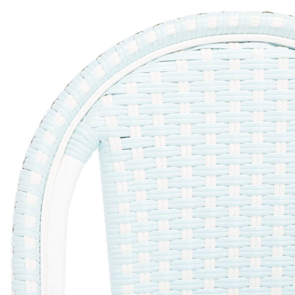 Safavieh California Side Chair, Baby Blue / White