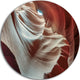Antelope Canyons Hollow, Landscape Photo Disc Metal Artwork, 11"