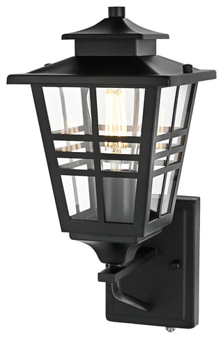 Elegant Lighting OD303W15 Macon 15" Tall Outdoor Wall Sconce - Black