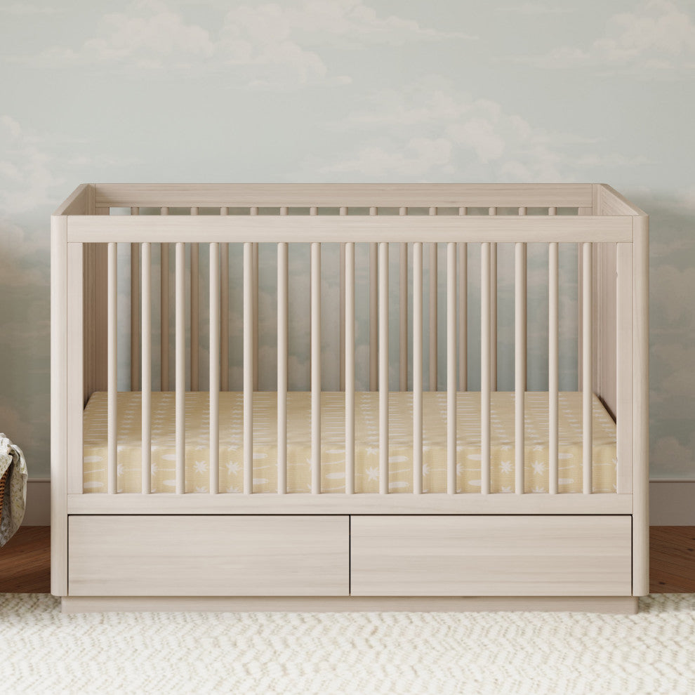 Bento 3-in-1 Convertible Storage Crib With Toddler Bed Conversion Kit