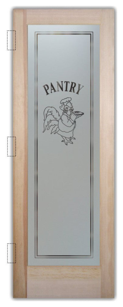 Pantry Door - Rooster Chef - Douglas Fir (stain grade) - 30" x 96" -...