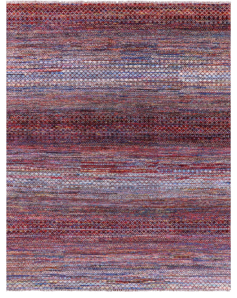 Wool & Silk Savannah Grass Hand Knotted Rug 9' 1" X 11' 7" - Q15436