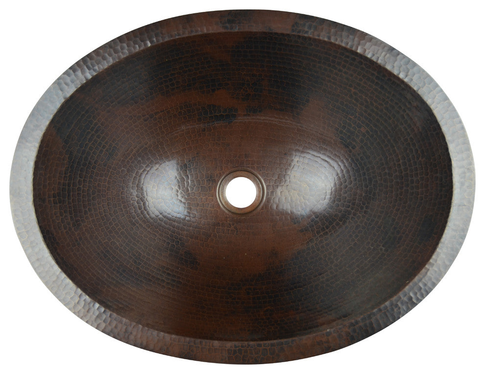 Oval jumbo sink 21" Copper Sink