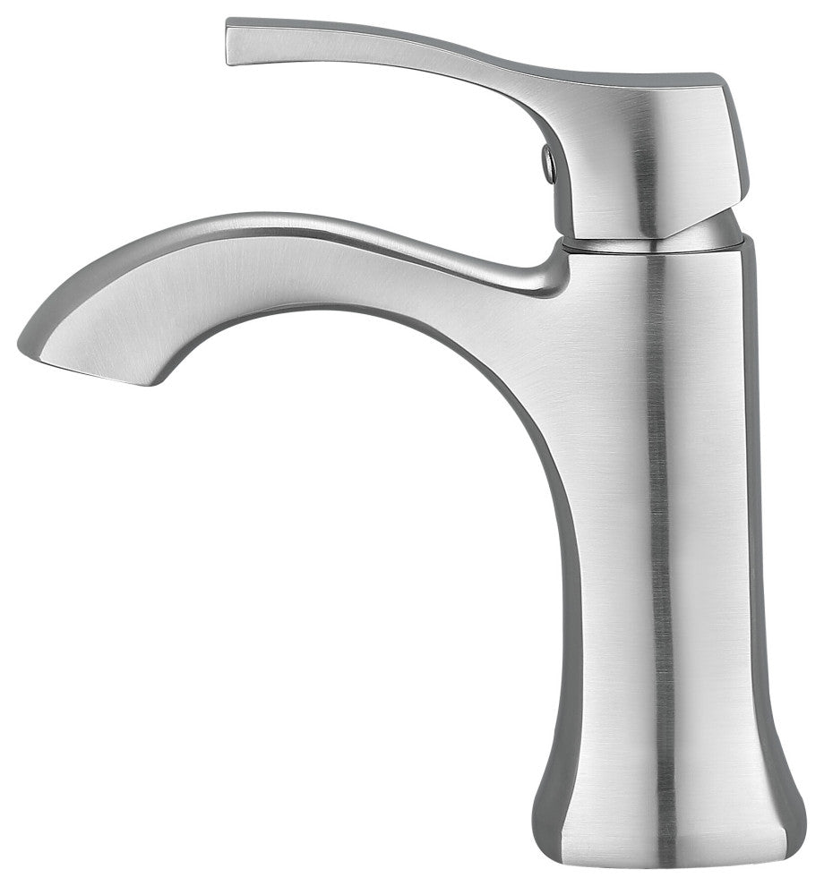Ancona Morgan Series Single Lever Bathroom Faucet, Brushed Nickel
