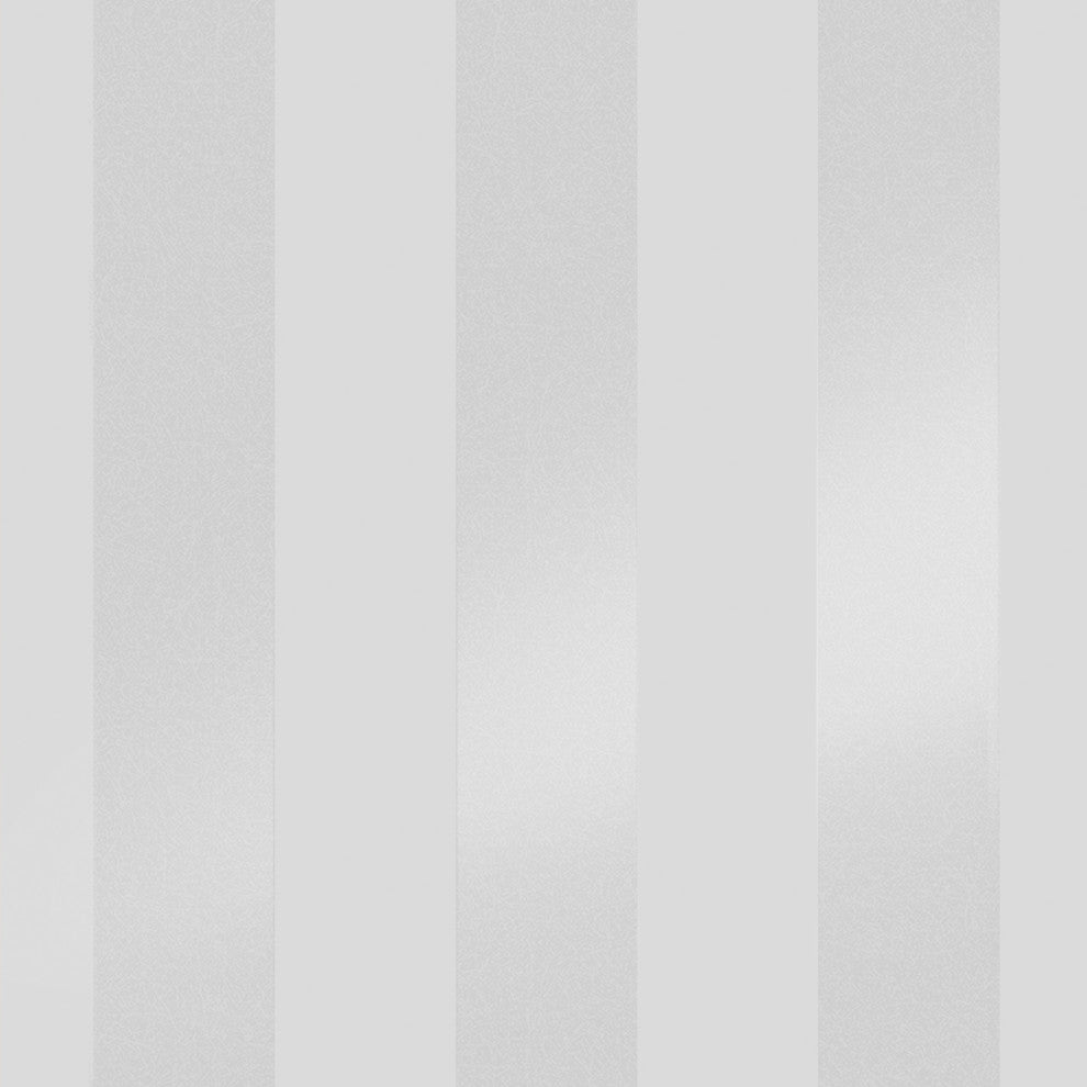 Laura Ashley Lille Pearlescent Stripe Wallpaper, Silver