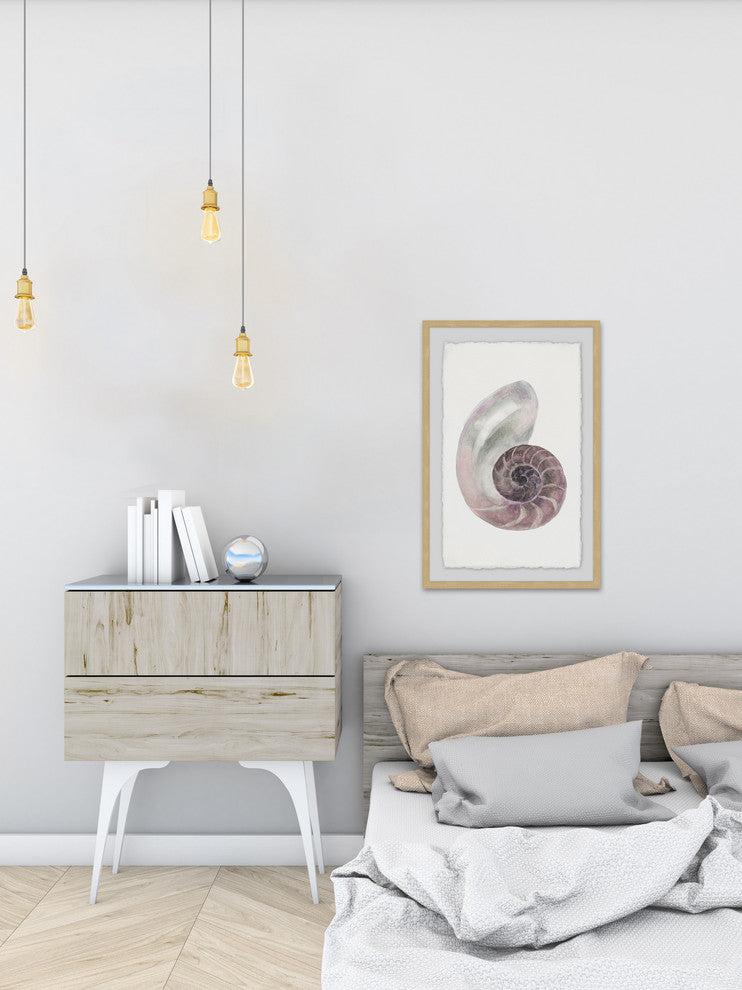 "Usual Shell" Framed Painting Print, 8"x12"