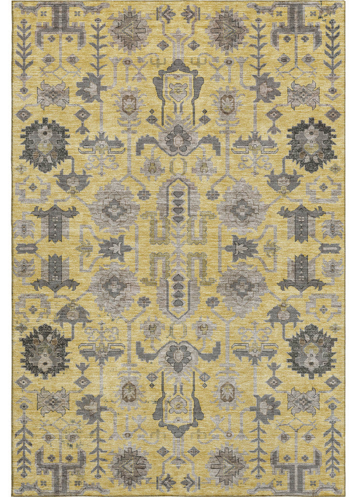 Premium Machine Washable Mayfield AMF697 Honey 9' x 12' Rug