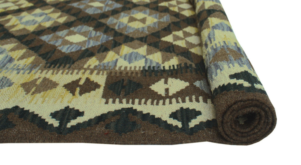 Sangat Kilim Latifa Brown Rug