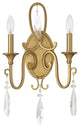 Fairchild 2-Light Wall Sconce, Warm Brass