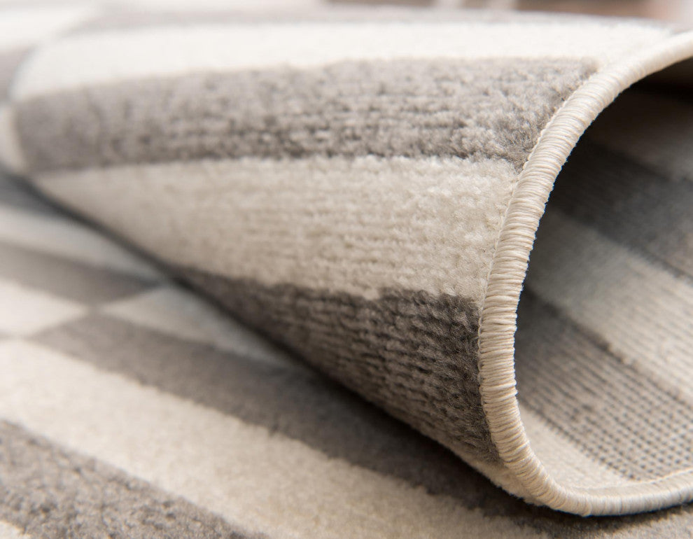 Rug Unique Loom Williamsburg Gray Rectangular 4' 0 x 6' 0