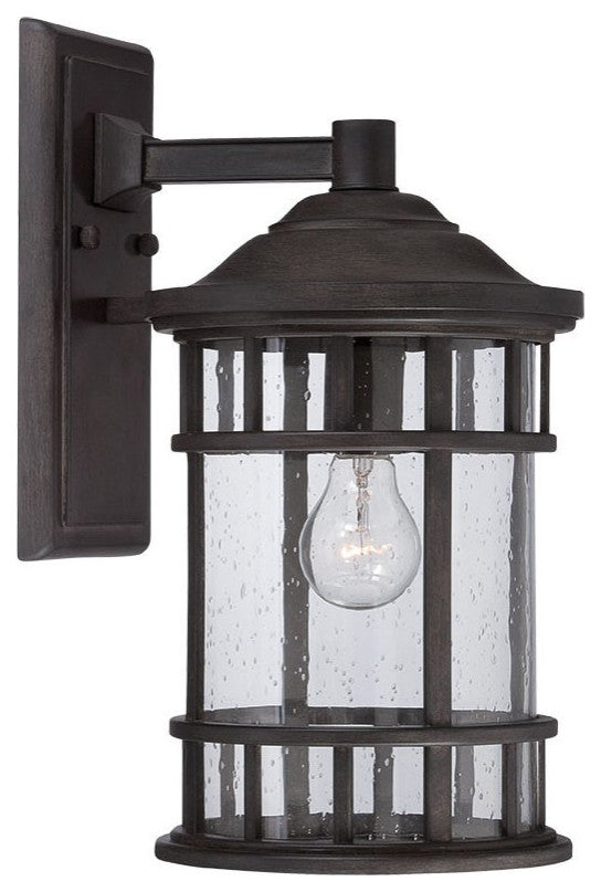 Matte Black Canister Wall Light