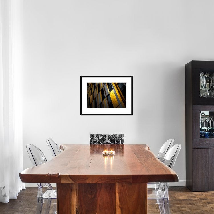 "Yellow Wall" Framed Digital Print by Gilbert Claes, 30x22"