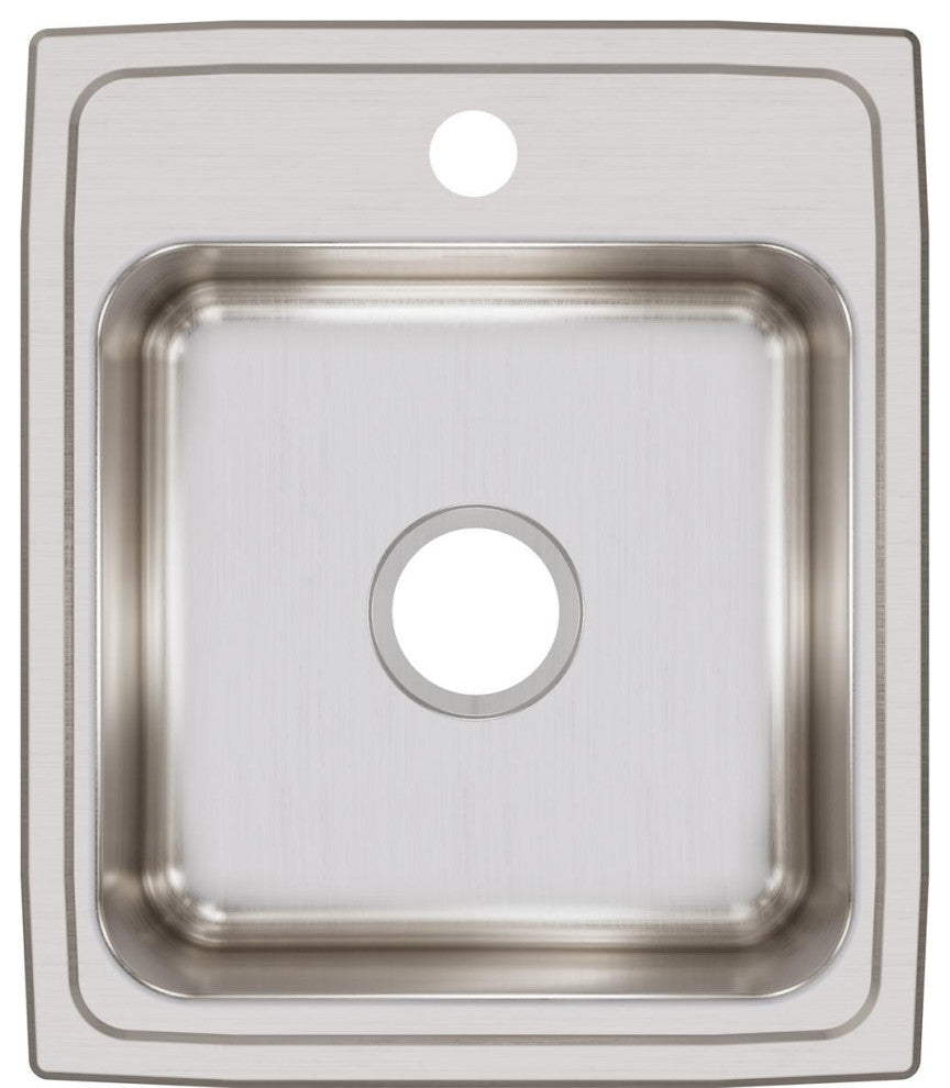 LR17201 Lustertone Classic Stainless Steel 17" x 20" Drop-in Sink, 1 Hole