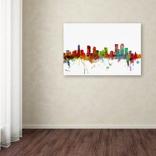 "Denver, Colorado Skyline" Canvas Art by Michael Tompsett