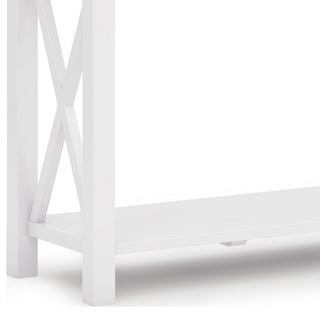 Kitchener Solid Wood 47" Contemporary Console Sofa Table, White