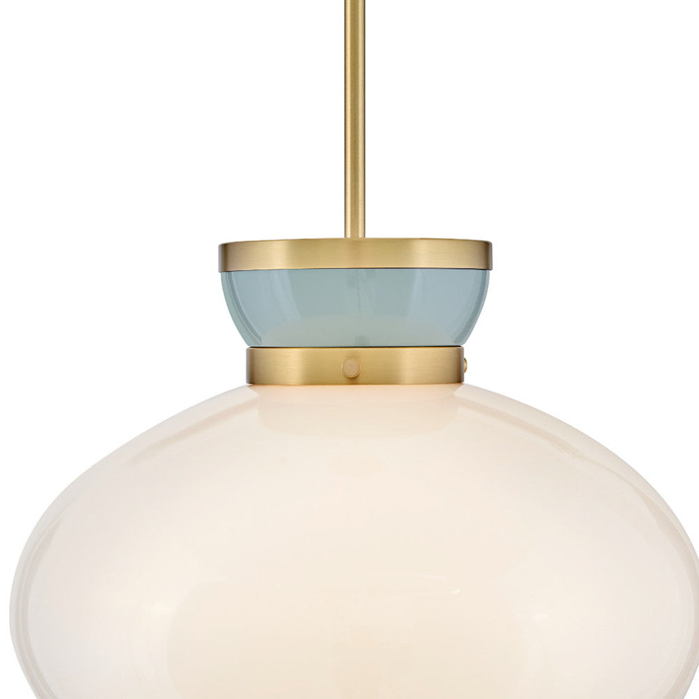 Lark Lucy Pendant Light, Lacquered Brass, Medium