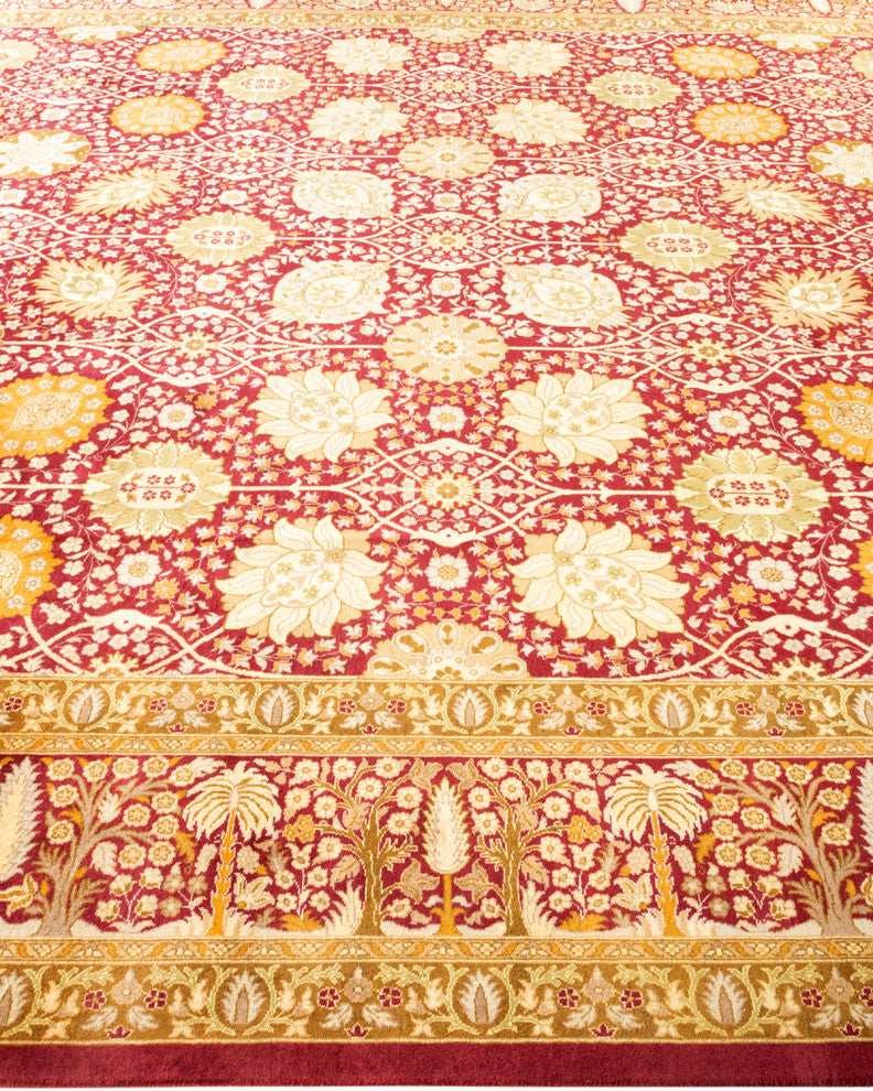 Mogul, One-of-a-Kind Hand-Knotted Area Rug Orange, 9'2"x12'1"