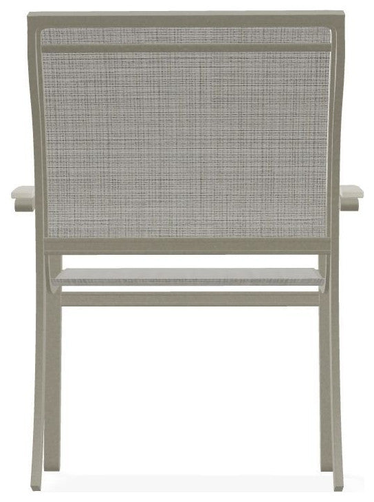 Bazza Sling Stackable Outdoor Dining Chair, Deacon/Storm