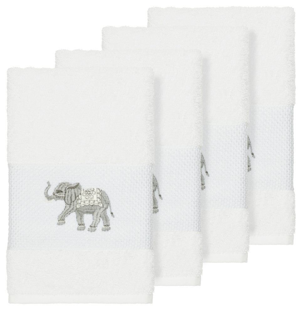Quinn 4 Piece Embellished Hand Towel Set
