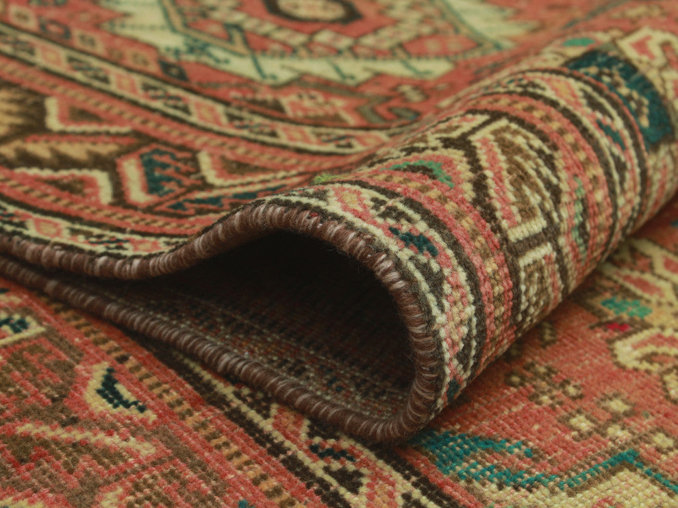 Fine Vintage Distressed Tamana Rust Rug