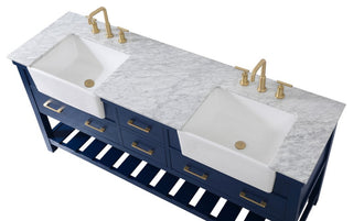 Home Living 22" Farmhouse Blue-Light Bathroom Vanity