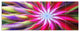 Pink Flower Dance Bright Spiral, Floral Canvas Art Print, 70"x28", 6 Panels