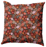 Succulent Garden Accent Pillow, Brown, 20"x20"