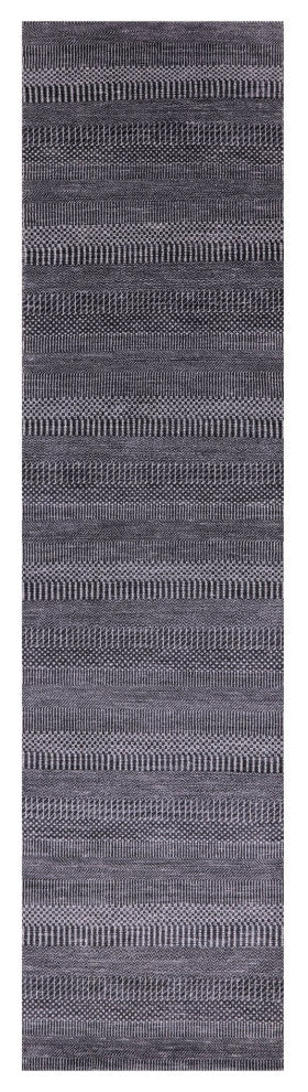 2' 7" X 10' 2" Hand Knotted Savannah Grass Wool and Silk Runner Rug Q11964
