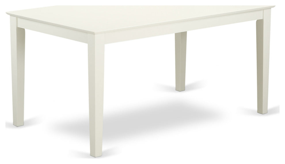 Cake5-Lwh-W 5-Piece Rectangular 60" Table And 4 Panel Back Chairs