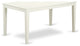 Cake5-Lwh-W 5-Piece Rectangular 60" Table And 4 Panel Back Chairs
