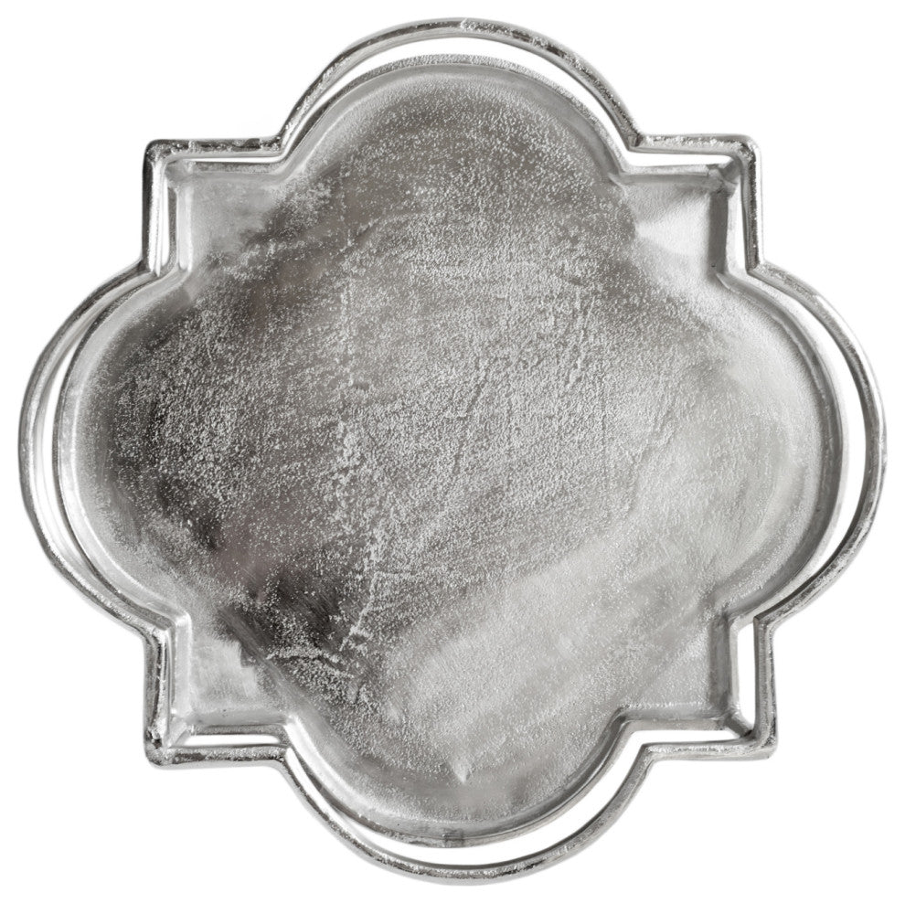 Polished Nickel Serving Tray