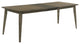 Bistro Walnut 88"W Rectangle Dining Table With Extension Leaf