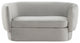 TOV Furniture Isabella Light Grey Velvet Loveseat