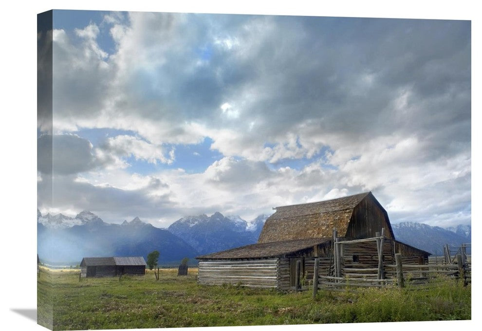 "Mormon Row Barn, Grand Teton National Park, Wyoming" Artwork, 24" x 18"
