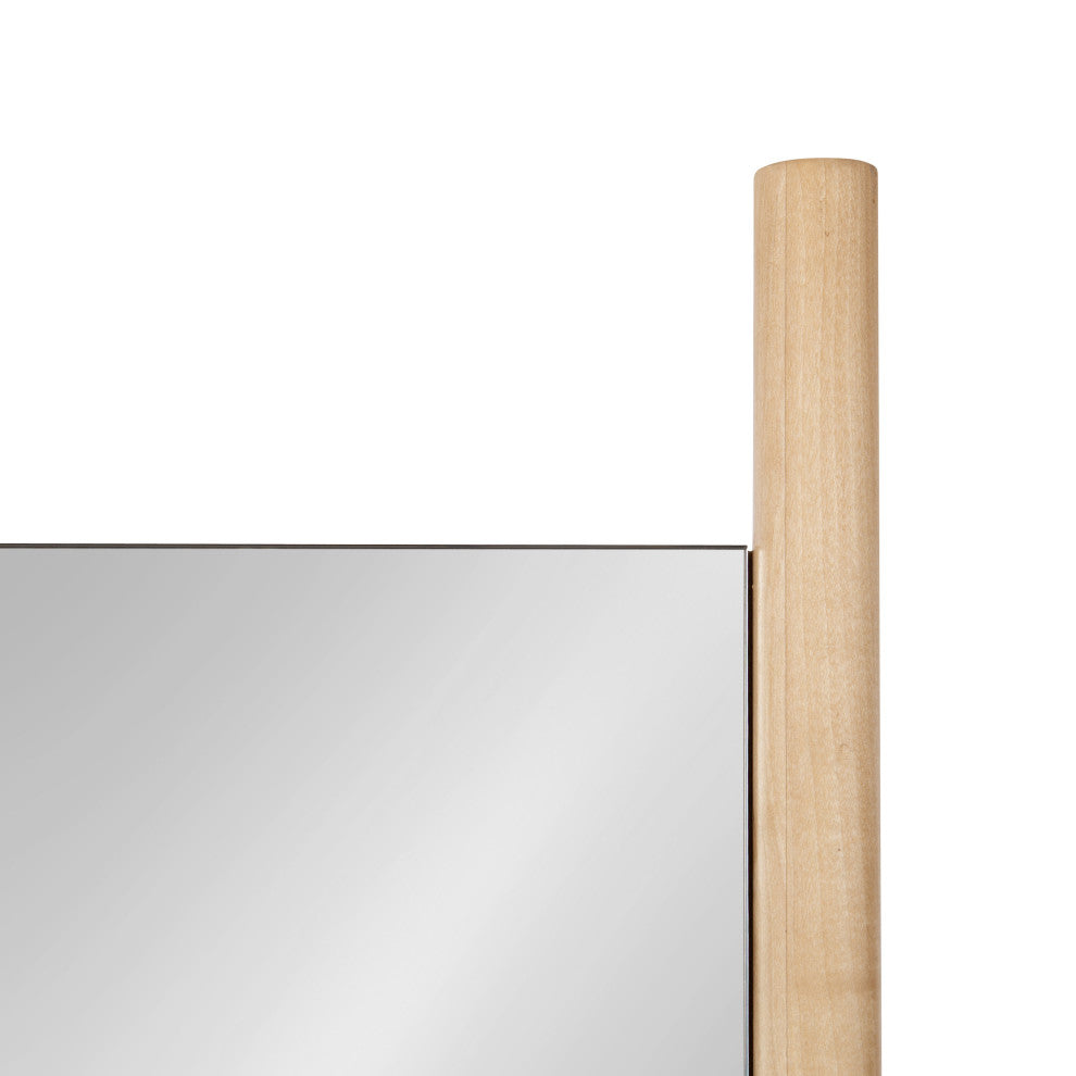 Findlay Wood Wall Leaner Mirror, Natural, 21"x67"