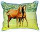 Two Horses Extra Large Zippered Pillow 20x24