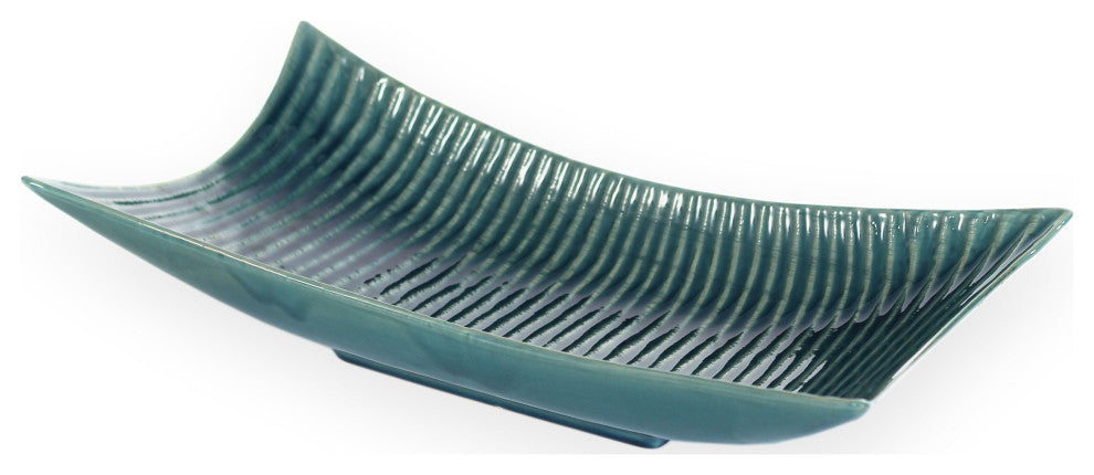 Amalyn Ceramic Tray, Teal