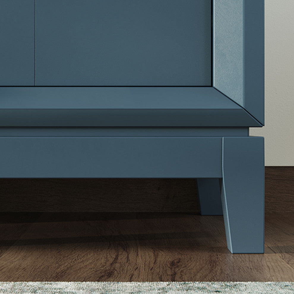 The Ezra Bathroom Vanity, Monarch Blue, 24", Single Sink, Freestanding