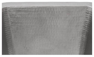 Rectangle Copper Bar Sink in Nickel With 2" Drain Opening