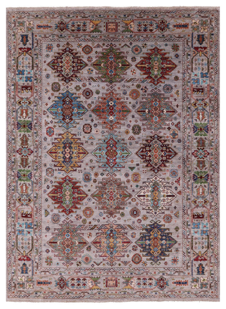 Handmade Fine Turkmen Ersari Wool Rug 5' 9" X 7' 8" Q10960