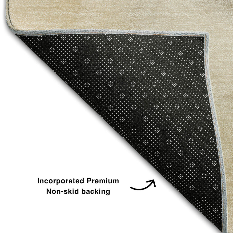 Premium Machine Washable Mayfield AMF521 Beige 9' x 12' Rug