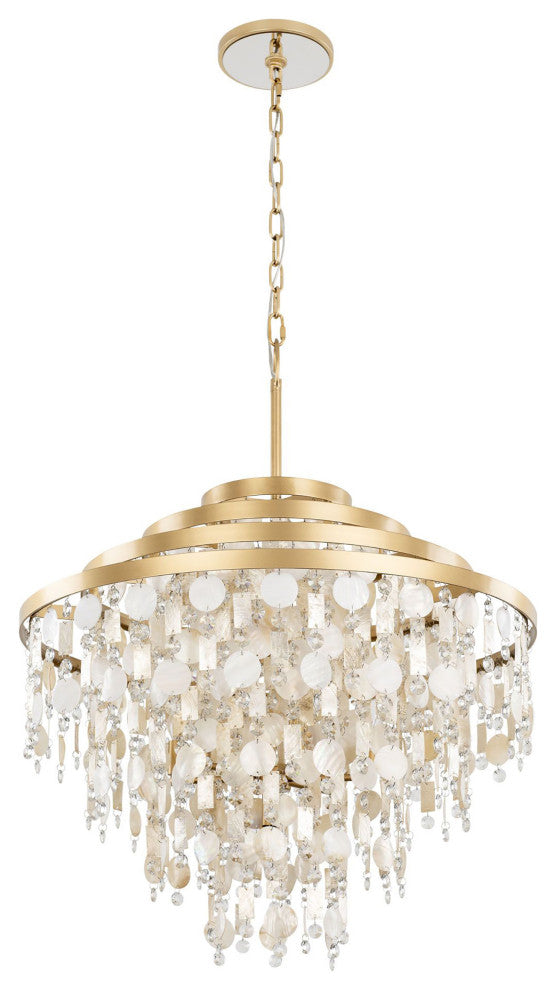 Kalani 10-Lt Chandelier - French Gold