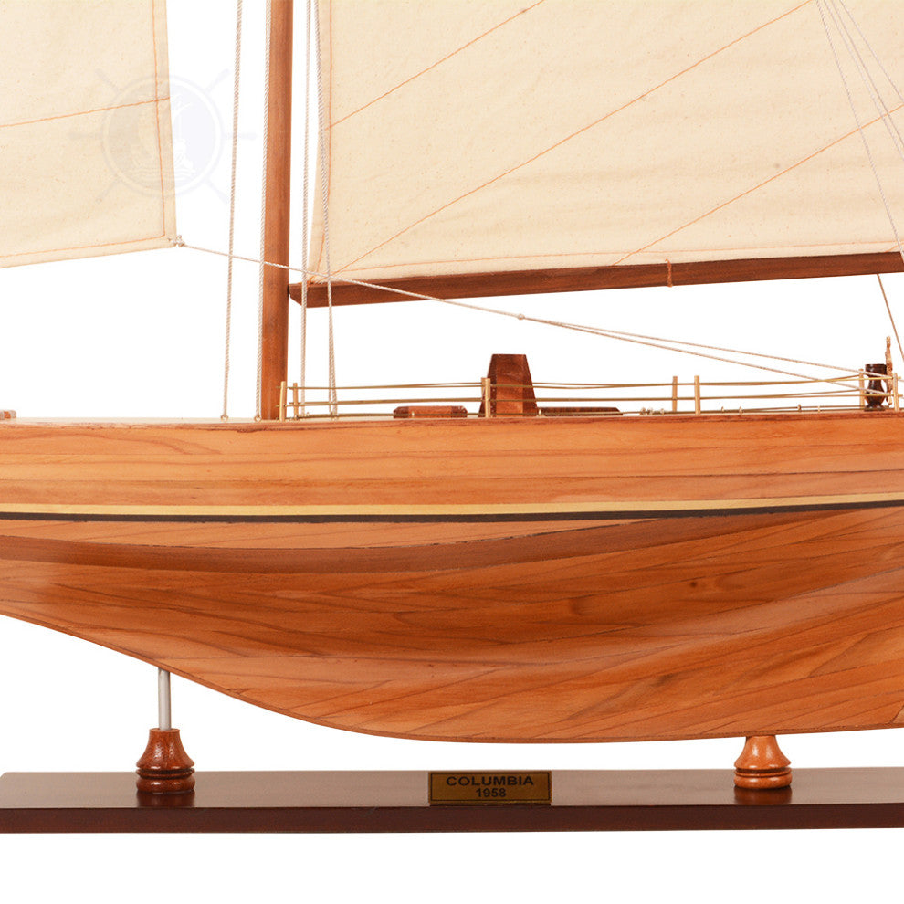 Columbia Yacht L Wooden model sailing boat