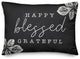 Happy Blessed Grateful 14x20 Spun Poly Pillow