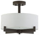 Allegro Semi Flushmount Ceiling Lamp, Dark Bronze