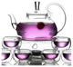 Teaology Fiore Borosilicate Blooming Teapot and Glass Set