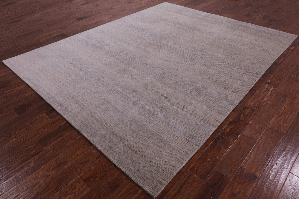 Wool and Silk Savannah Grass Handmade Rug 8' 0" X 10' 2" Q11434
