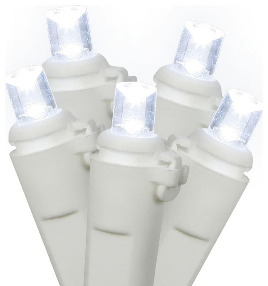 Vickerman X4W6105Pbg 100 Cool White Wide Angle Led Mold Light Strand