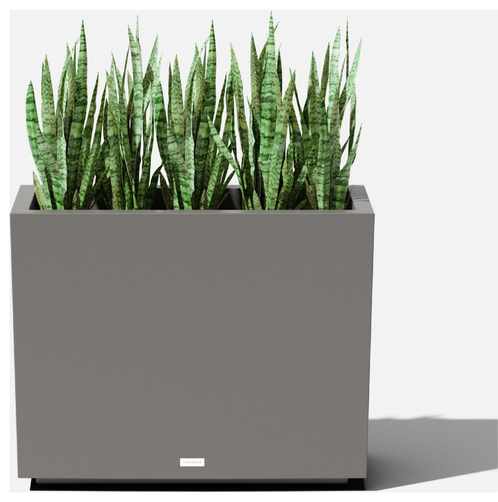 Veradek Block Series Span Planter, Grey, Short
